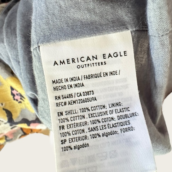 American Eagle | AE Floral Button-Front Mini Dress - Picture 15 of 16